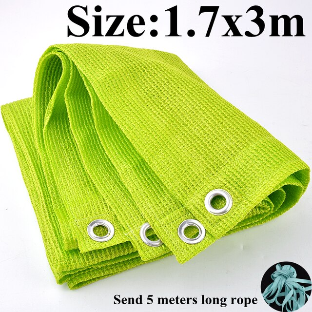 Filet d'ombrage Anti-UV vert, auvent d'extérieur, jardin, Patio, piscine, tente de Camping, filet d'ombrage pour plantes succulentes: 1.7x3m