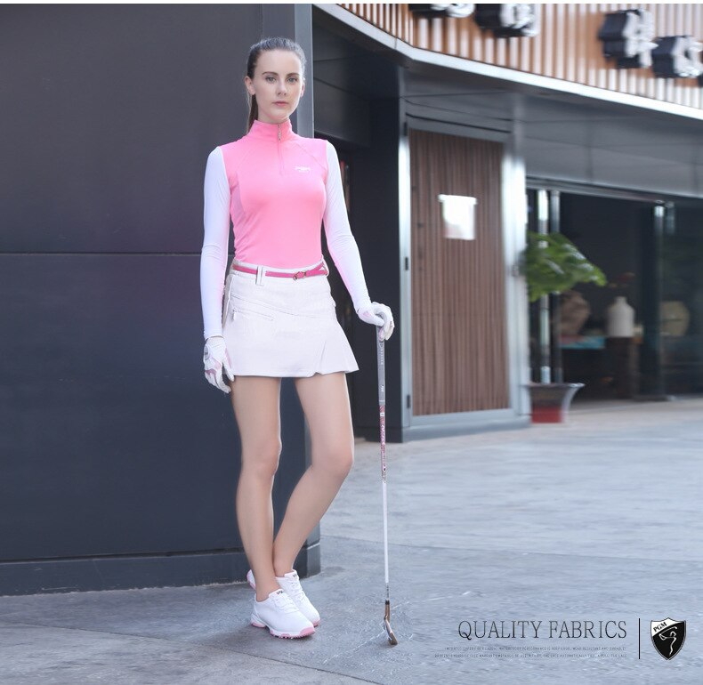 PGM Golf Skirt Women Badminton Table Tennis Short Skirts High Waist Pleated Sport Wear Short Skirt Golf Clothing