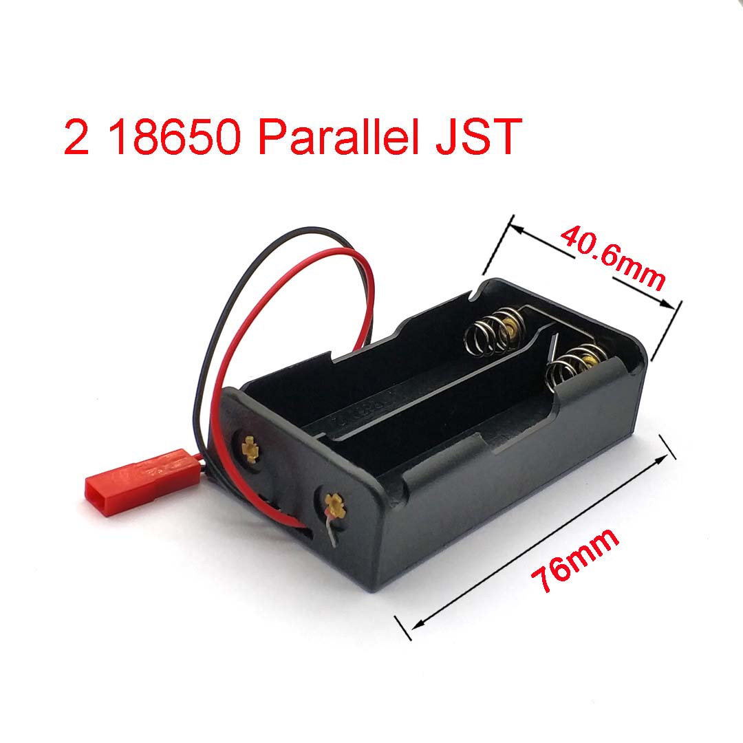 18650 Power Bank Cases 2 18650 Batterijhouder Opbergdoos Case 18650 Parallelle / Serie Aansluiting Batterijbox: Blauw