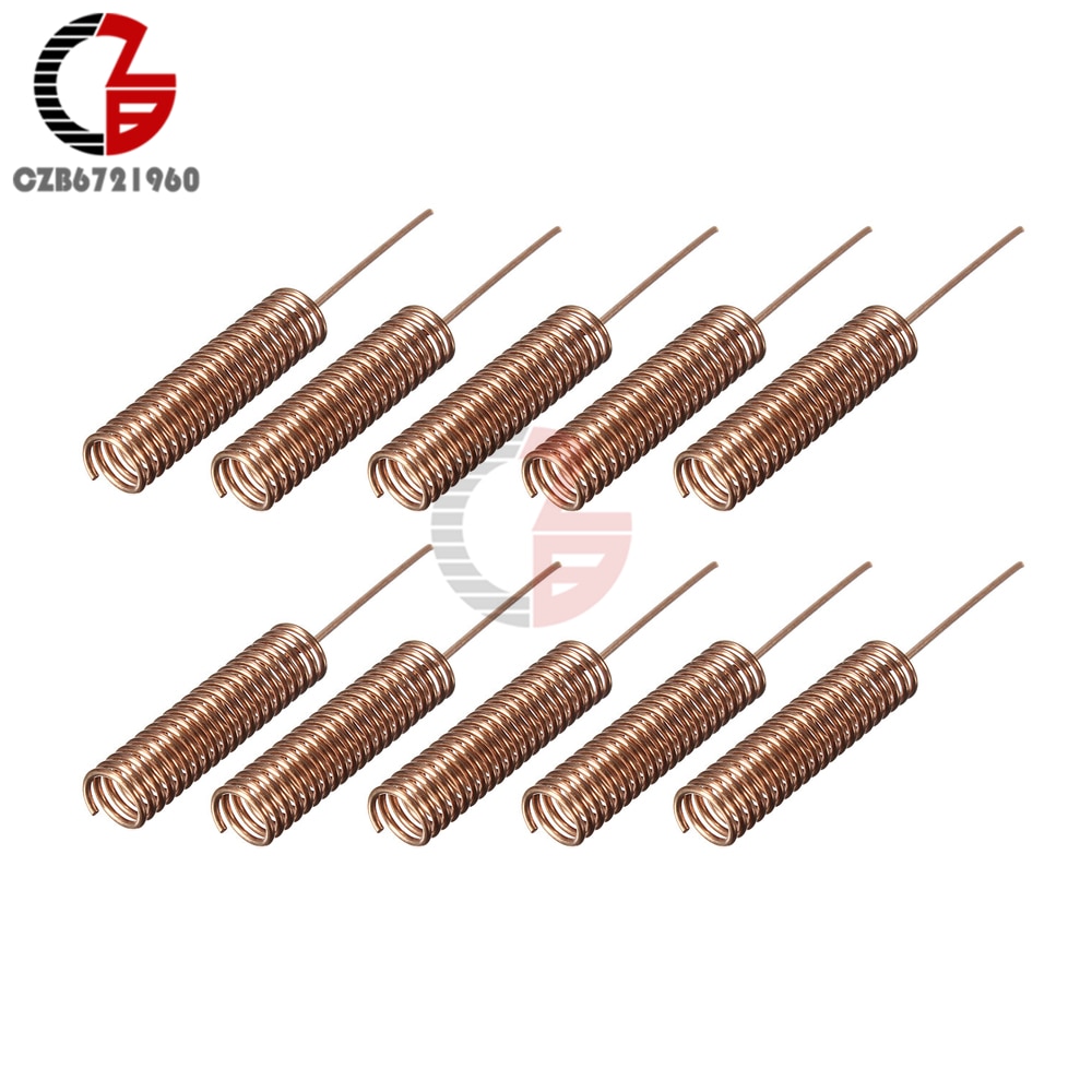 10PCS 433MHZ 2.2 DBI 50 ohm Helical Antenna Spring Antenna for Arduino Remote Control