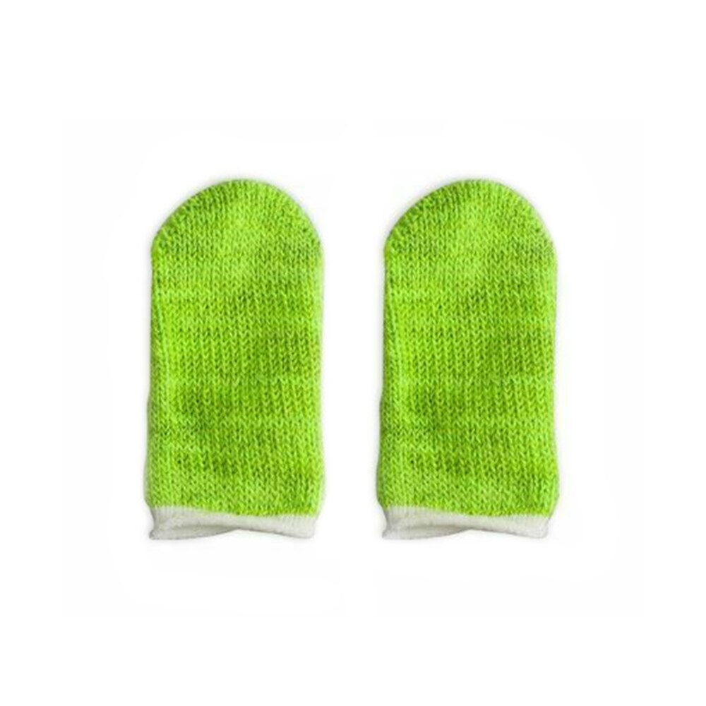 Funda de nailon para control de juegos, protector de dedos transpirable, resistente al sudor, para dedos, antiarañazos, sensible al tacto para Móvil, 1 par