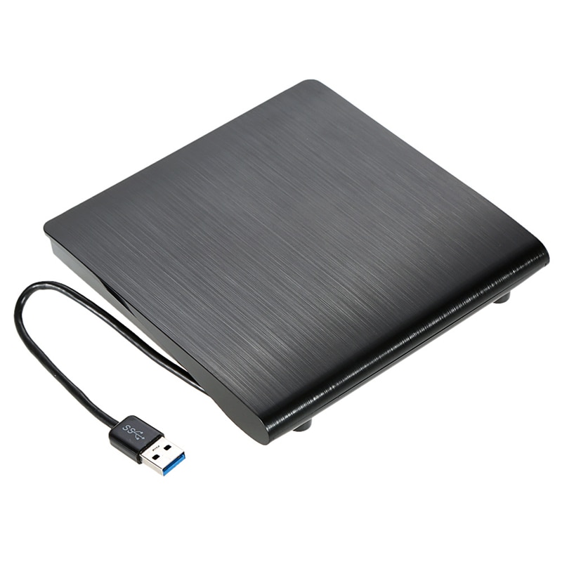 Ultra delgado portátil USB 3,0 SATA 9,5mm disco óptico externo caja de la unidad para PC Laptop Notebook