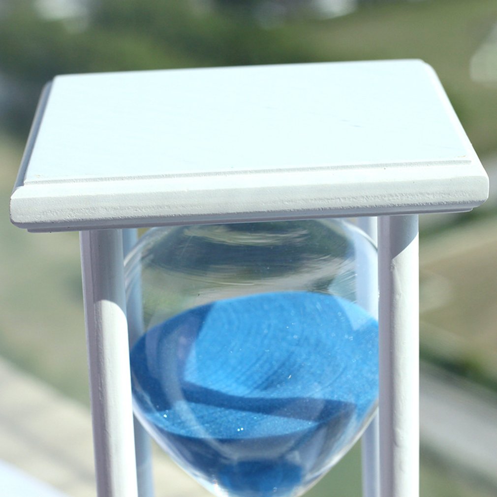 Lille kasse timeglas træhåndværk glas 30 minutter 15 minutter veninder praktisk fødselsdag