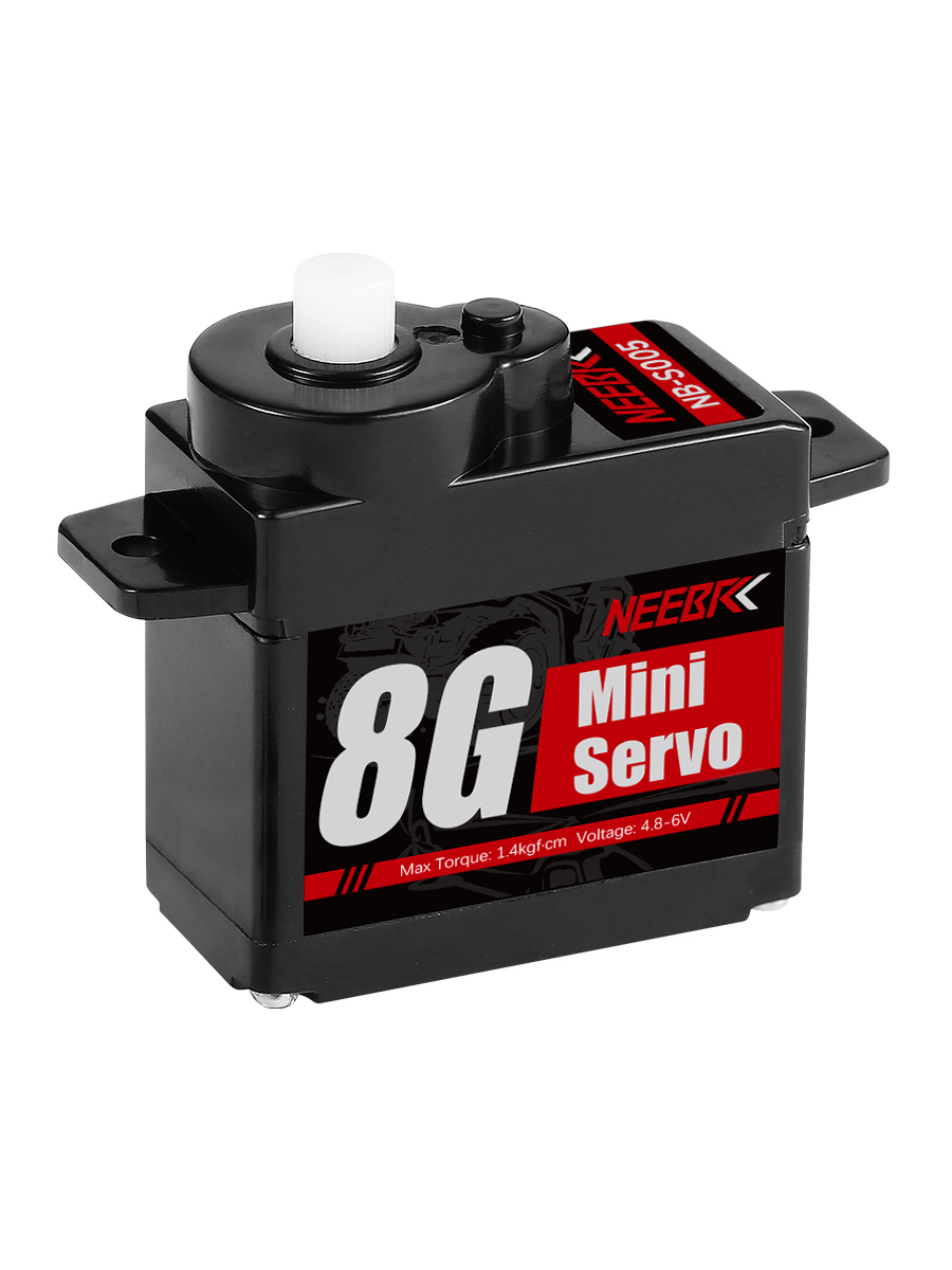 NEEBRC 2g 4,3g 5g 8g 12g Mini engranaje de plástico/Metal Servo Digital Motor impermeable para coche RC avión de ala fija helicóptero Robot juguete: Verde