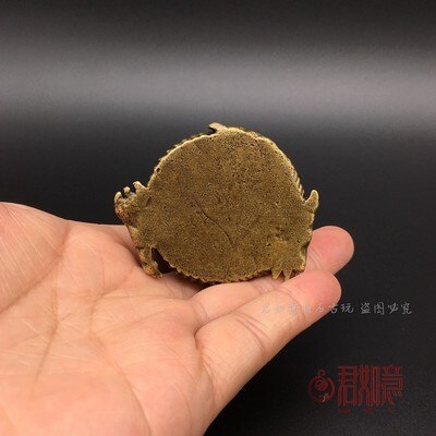 Antieke zuiver koper mini draak asbak Hanger