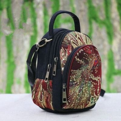 Boheemse borduursels mini boodschappentassen handgemaakte dieren geborduurde dame schattige schouder- en handtas top dag clutch draagzak