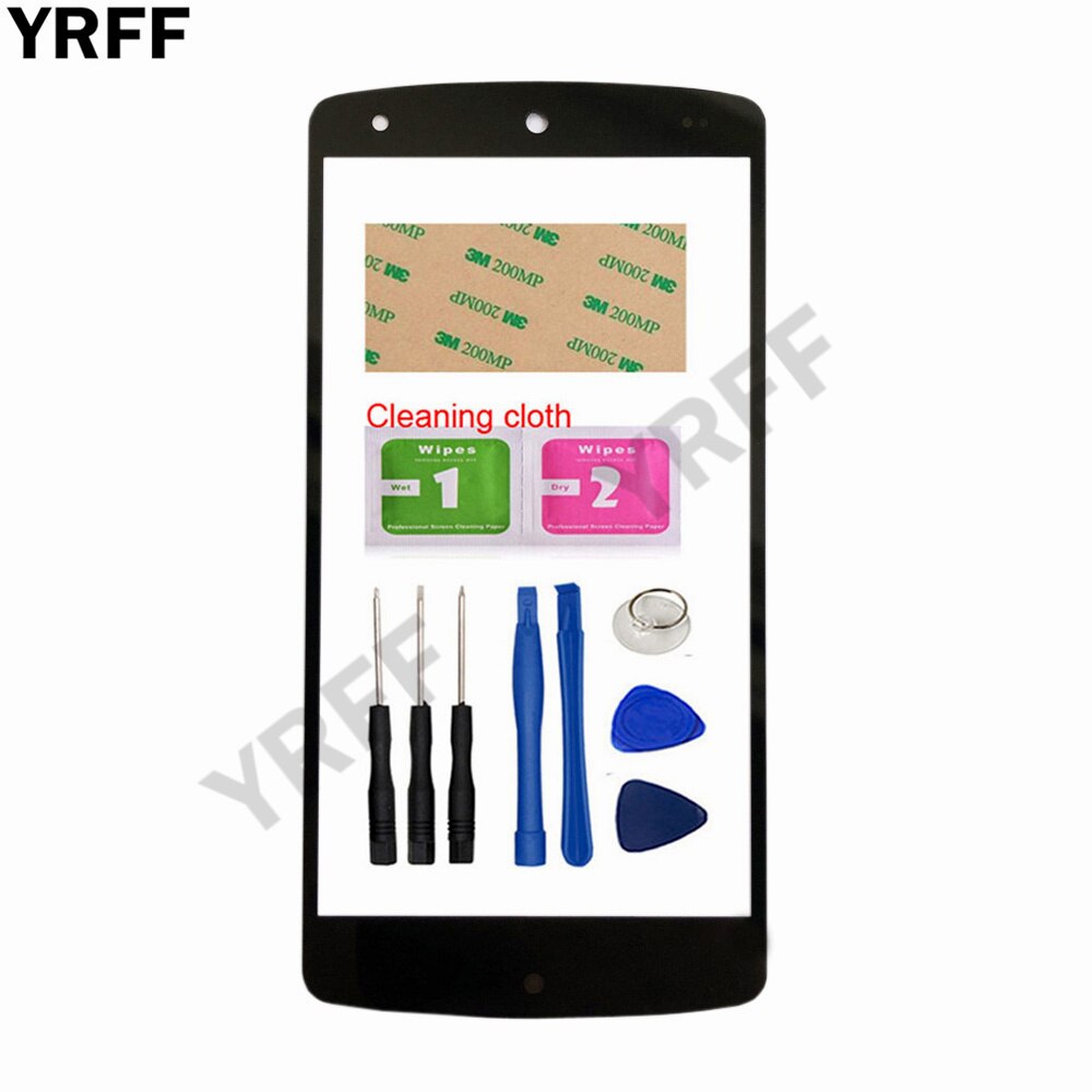 4.95 &#39;&#39;Nexus5 (Geen Mobiele Touch Screen) Outer Glas Voor Google Nexus5 Nexus 5 Voor Glas Panel Vervanging