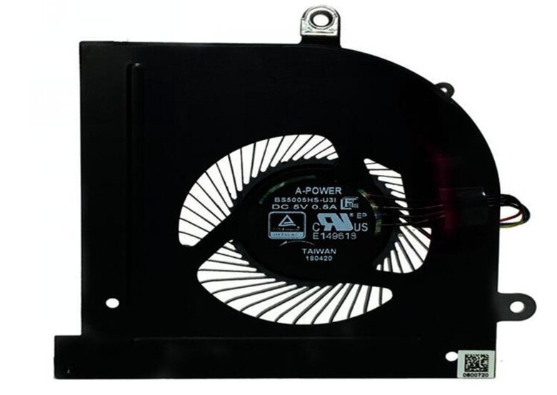 ventilador de refrigeración para MSI GS62, GS63VR, GS63, GS73, GS73VR, MS-16K2, MS-17B1, Stealth Pro, CPU, BS5005HS-U2F1, GPU, Enfriador de BS5005HS-U2L1: CPU FAN
