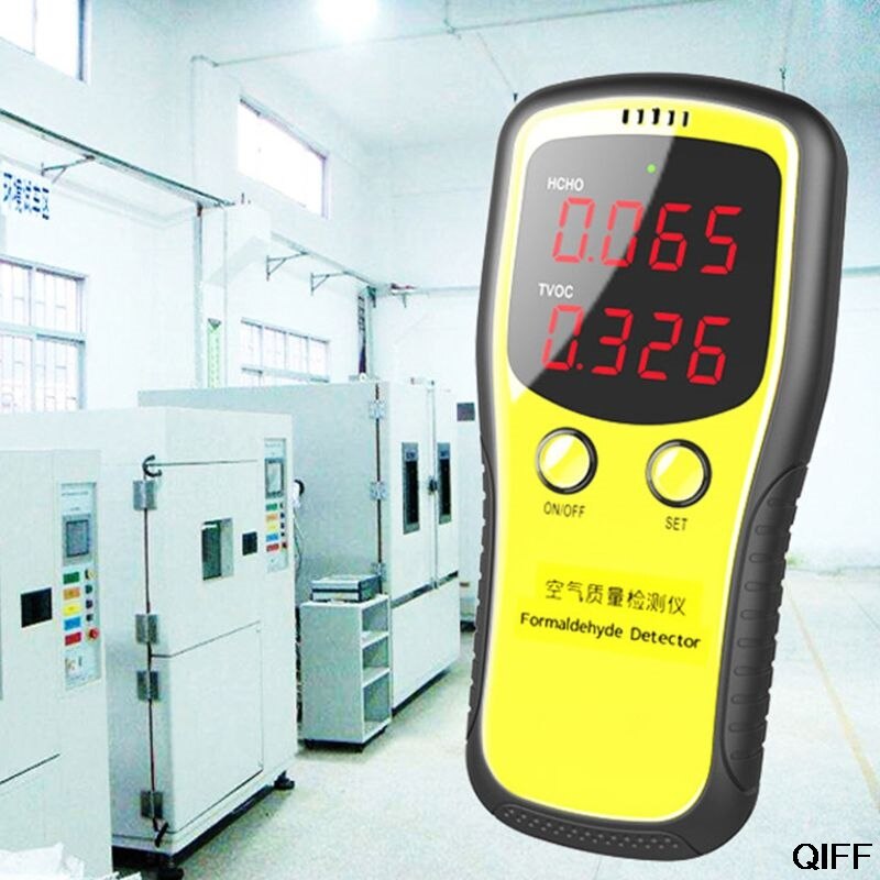 & Draagbare Lcd Digitale Dioxide Meter CO2 Monitor Indoor Air Quality Formaldehyde Detector Juni 25