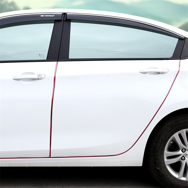 Chrom Auto Tür Rand Schutz Streifen Lärm Isolation Dicht Auto Tür Gummi Dichtung Streifen Klang Isolierung Tür Schutz