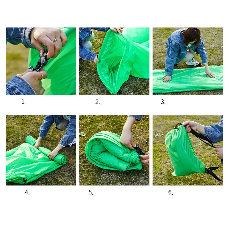 Opblaasbare Lounger, Lucht Sofa Lui Portable Air Lounger Ultralichte Bed Voor Kamperen, Wandelen, zwembad, Strand, Reizen