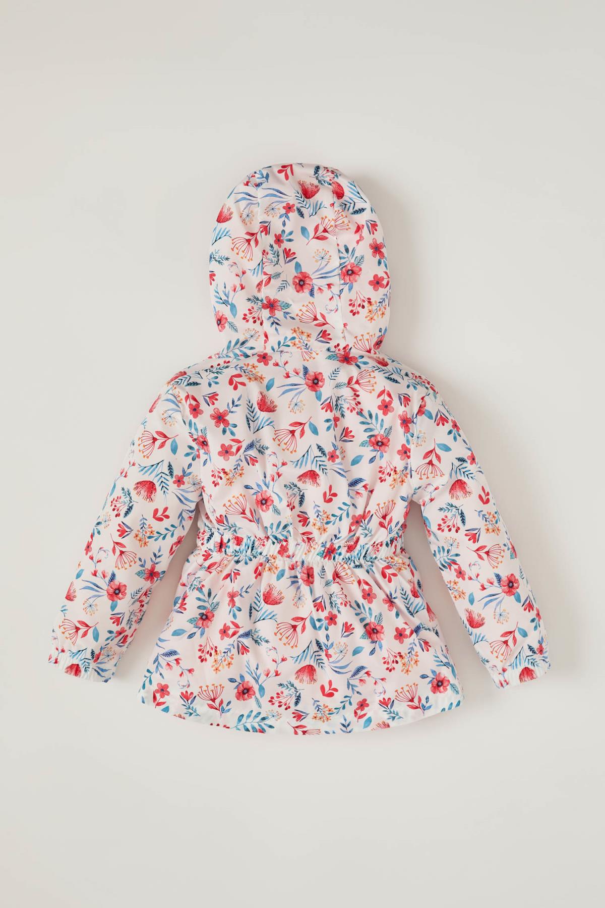 Defacto Lente Babygirl Buitenste Dragen Baby Meisje Bloem Patroon Dunne Jas Kids Kinderen -T3538A221SP