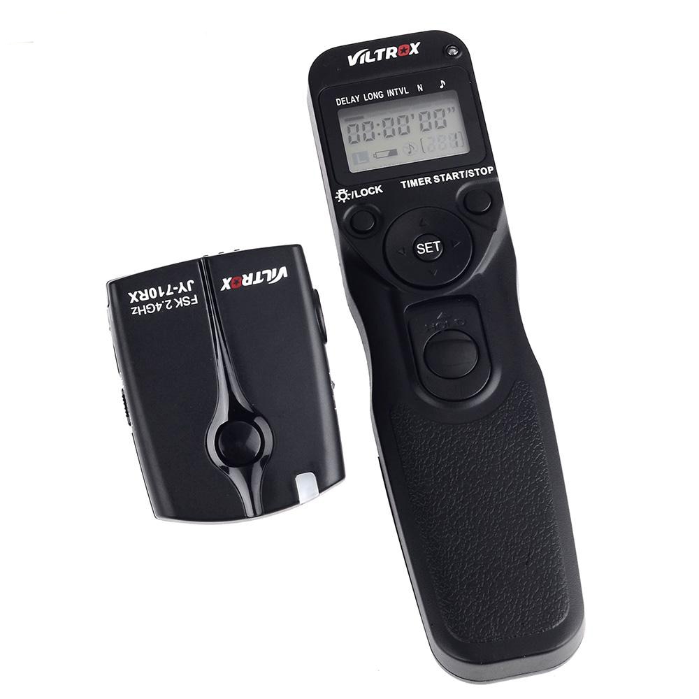 Viltrox jy -710 2.4 ghz fsk trådløs fjernkontroll lukker kontroller sette tidsforløp intervallmåler tidtaker med  c1 kabel til kanon 300d