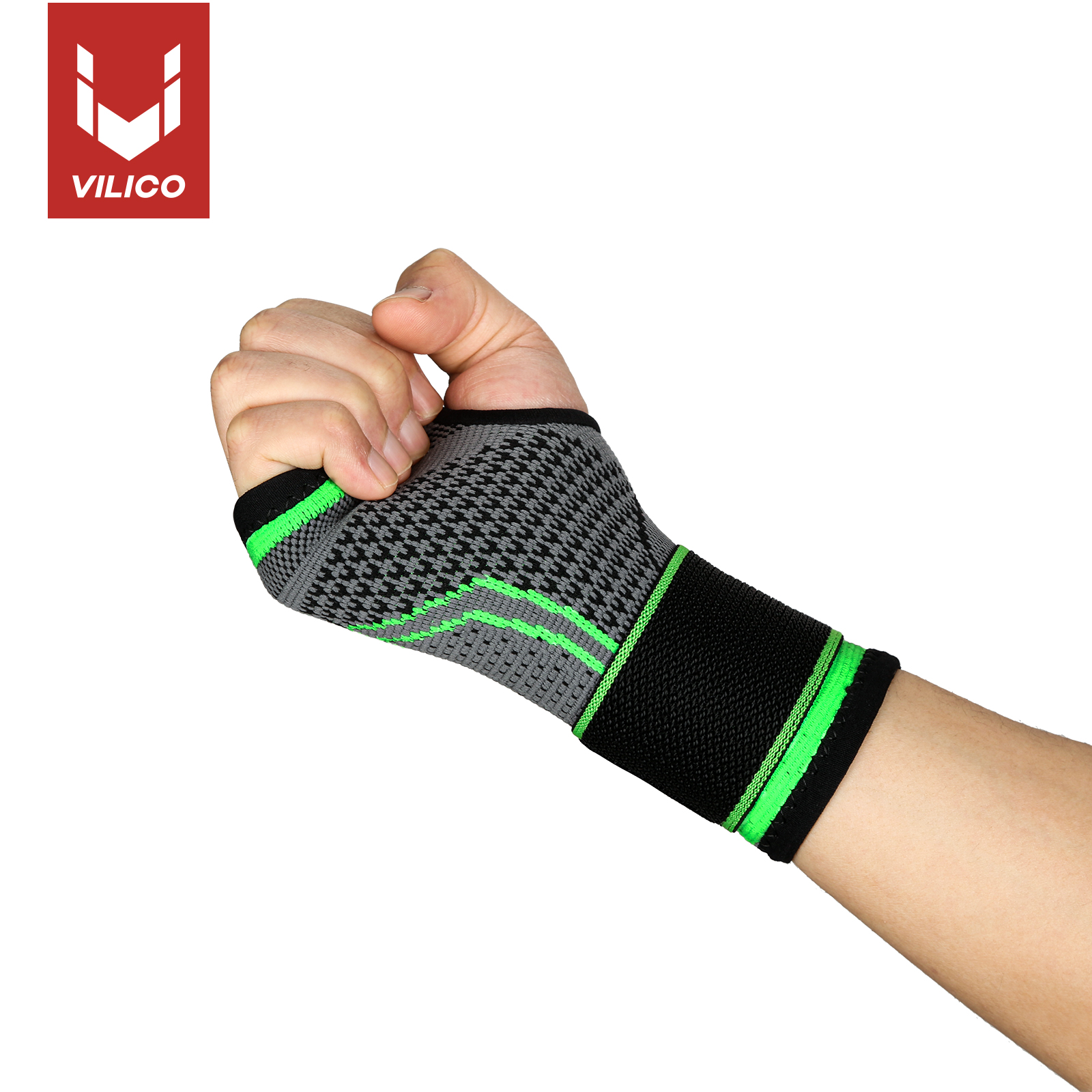 Muñequera deportiva para gimnasio, Protector de Palma, soporte de muñeca ajustable, correa, guantes de compresión para túnel carpiano