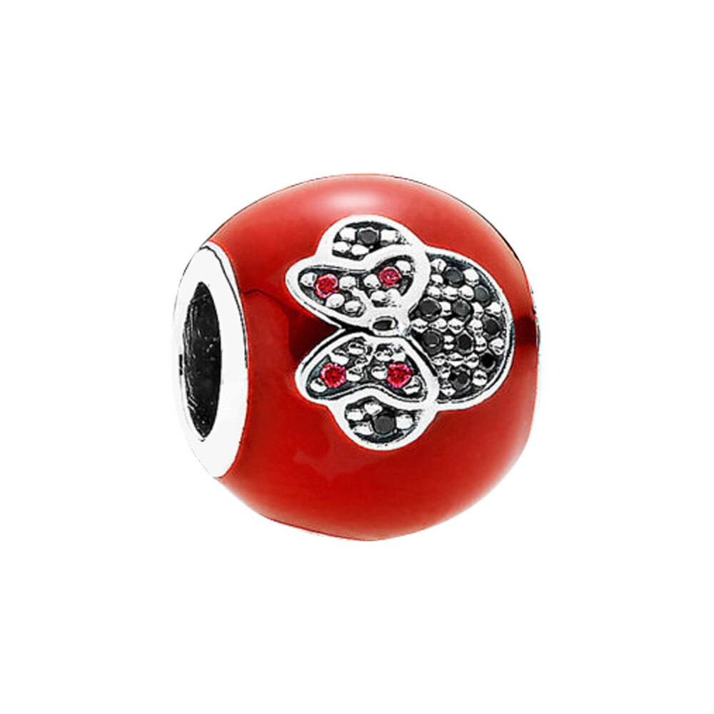 Perles souris en argent Sterling 925, breloques en émail, adaptées aux femmes, bijoux à la , de bricolage, offre spéciale: MN23