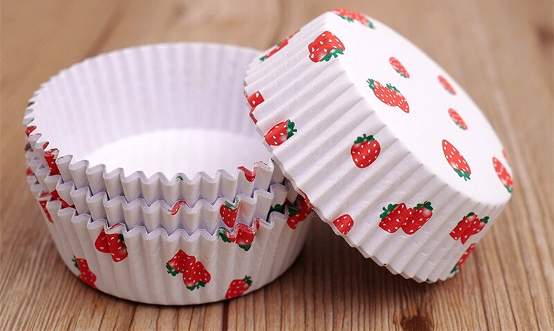 100pcs Laminating paper cup round resistant high temperature oil proof cake bread paper tray kitchen diy baking accessories: cup