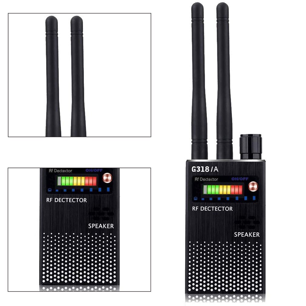 1 PCS Full Frequency Anti Wiretapping RF Signal Detector Beep Sweeper GPS Bug Detector Anti-inteference Detector