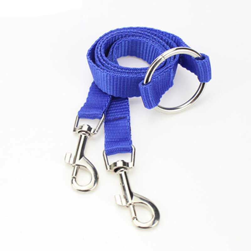 Kleur dubbele hondenriem voor twee huisdieren, hondenriem voor honden en katten, nylon riem voor katten, klein, medium, touw hondenriem voor hardlopen en wandelen