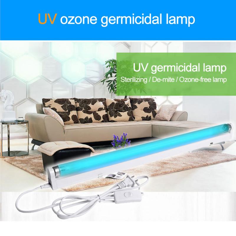 110/220V 6W 8W Ultraviolet Lamp Tube Bulb Bactericidal Lamp Germicidal Disinfect UV Light Ozone Sterilize Deodor Clean Air