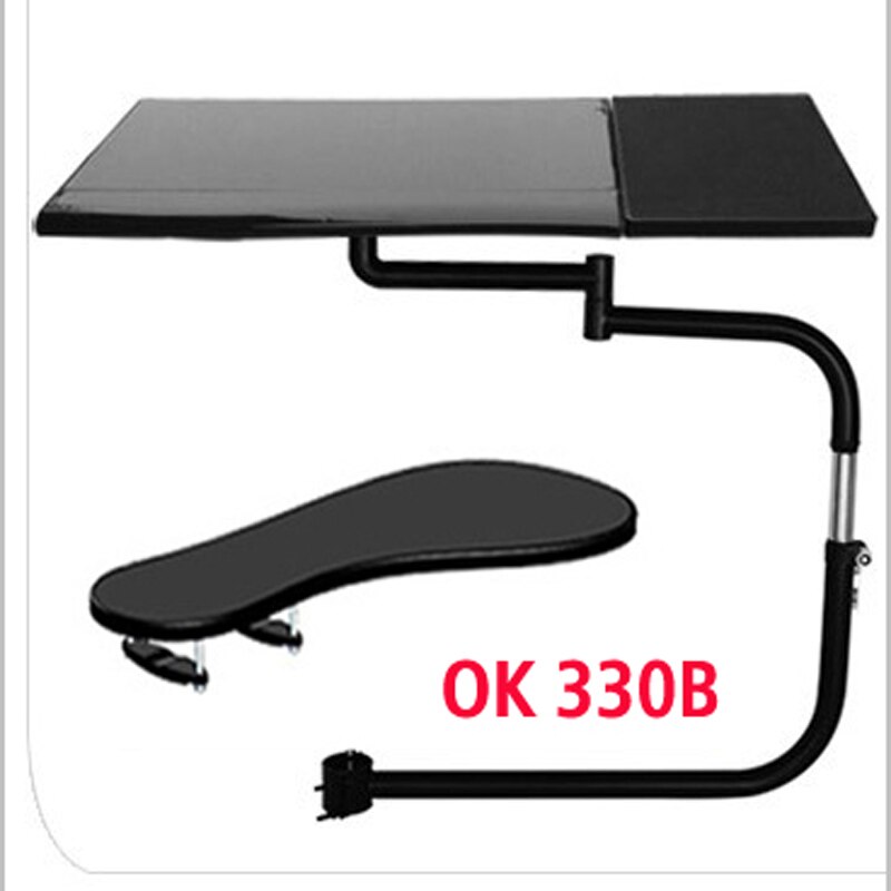 DL OK330 Multifunctoinal Full Motion Chair Clamping Keyboard Support Laptop Holder Mouse Pad for lazy laptop table