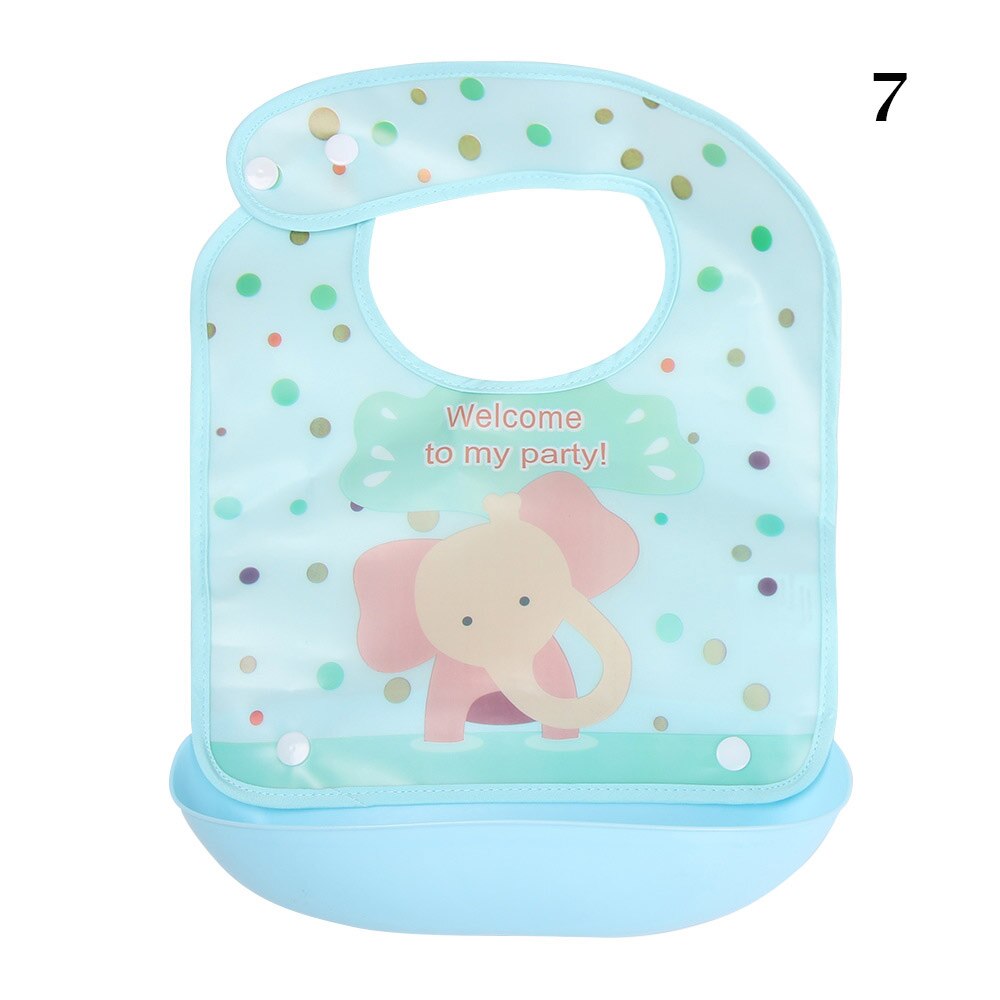 Cute Cartoons Bibs for Baby Children Waterproof EVA Removable Washable Bib Feeding Apron Saliva Bib Towel Accessories: 07