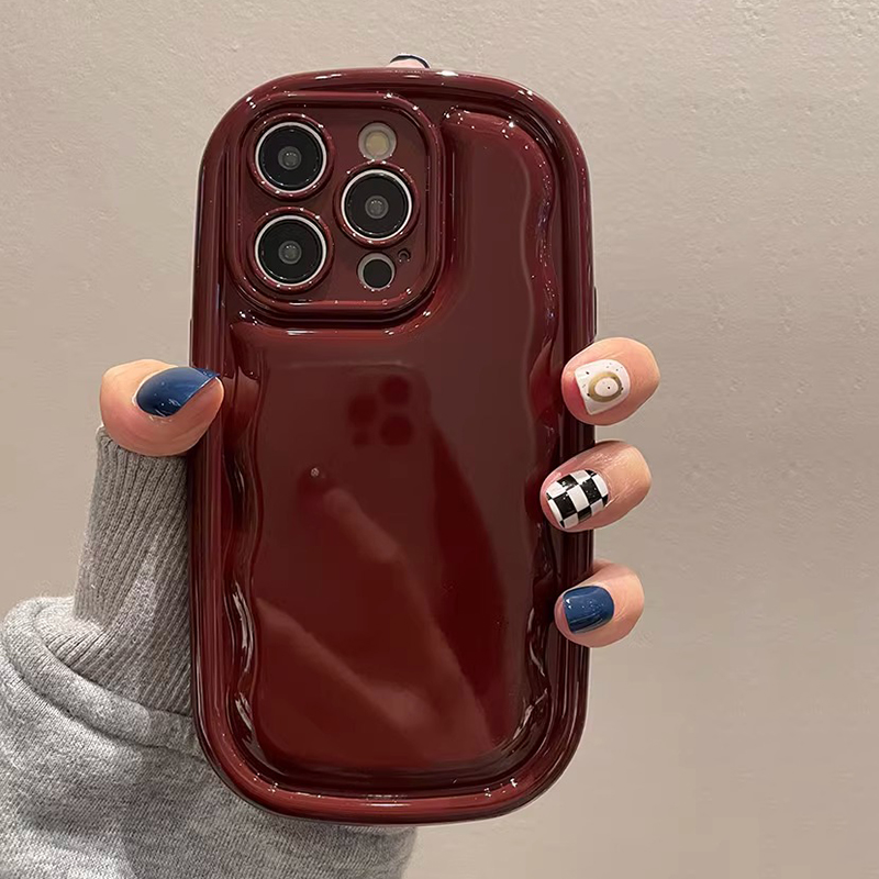 Custodia per telefono lucida a forma di sapone ovale di moda per iPhone 16 Pro Max 15 13 12 11 14 Plus Cover posteriore con cuscino d'aria antiurto in TPU morbido