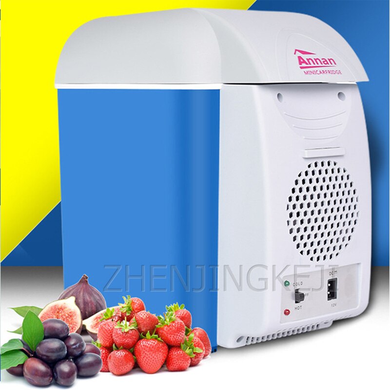 Smal Fridge 7.5L Vehicle Refrigerator Frozen Home Appliances Low Noise Heating Face Cosmetics Drink Fridge Cooler Warmer Fridge