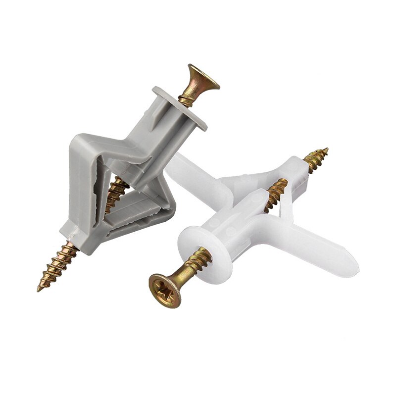 50pz Cartongesso Tasselli e Viti Cartongesso Parete Vuota Ancore pesante-dovere Cavicchi con Vite