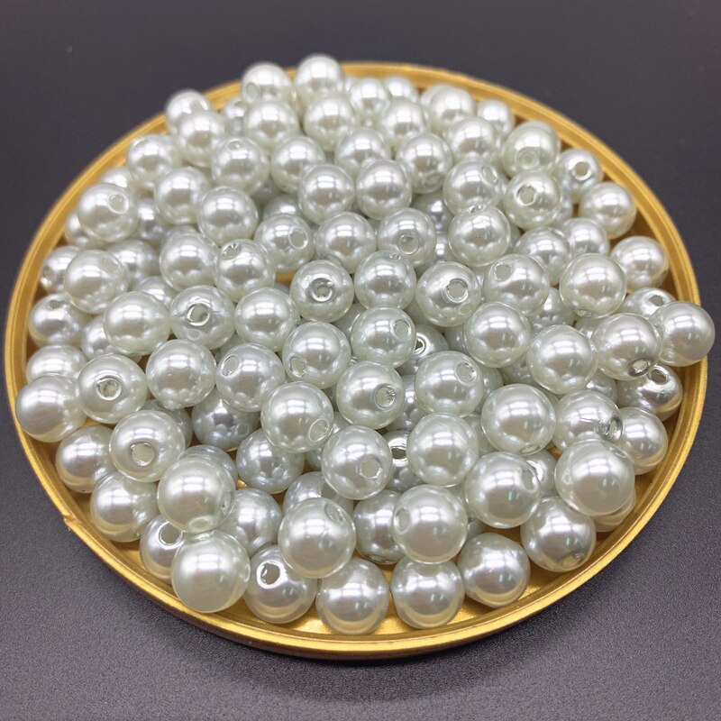 8mm 50pcs Imitation Pearls Round Beads DIY Bracelet Earrings Charms Necklace Beads For Jewelry Making: 03