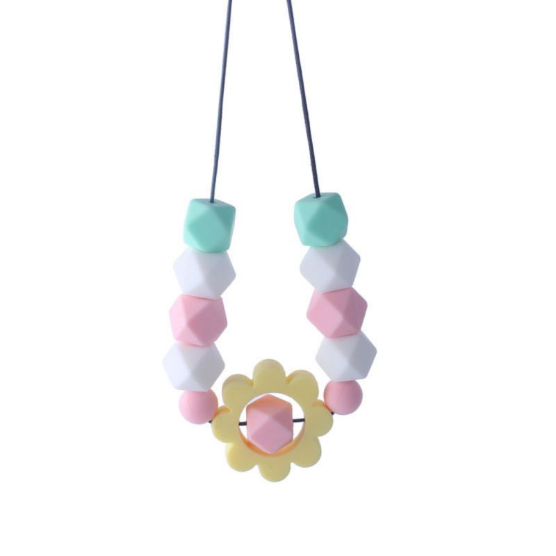 NewBaby Farbige Ungiftig Geometrische Molaren Anhänger Beißring Armband Molaren Stick Silikon Biss Stick Niedlichen Cartoon-Muster ToyNew: Y