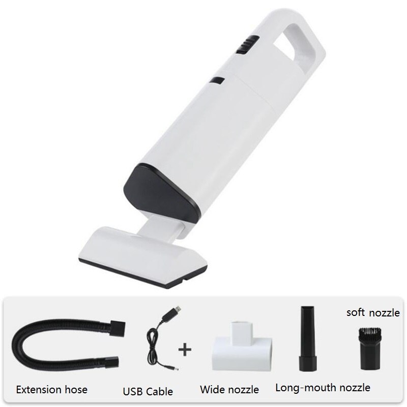 Pet Hair Removal Handheld Vacuum Cleaner Lightweight Rechargeable Vacuum for Cat Dog Pet Hair Car Home Floor Sofa Cleaning: white
