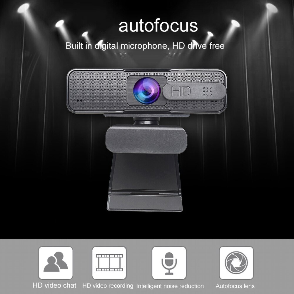H701 HD USB Webcam Support Autofocus Web Camera 1080P For Computer Live Online Teaching Video Calling with Microphone Camera