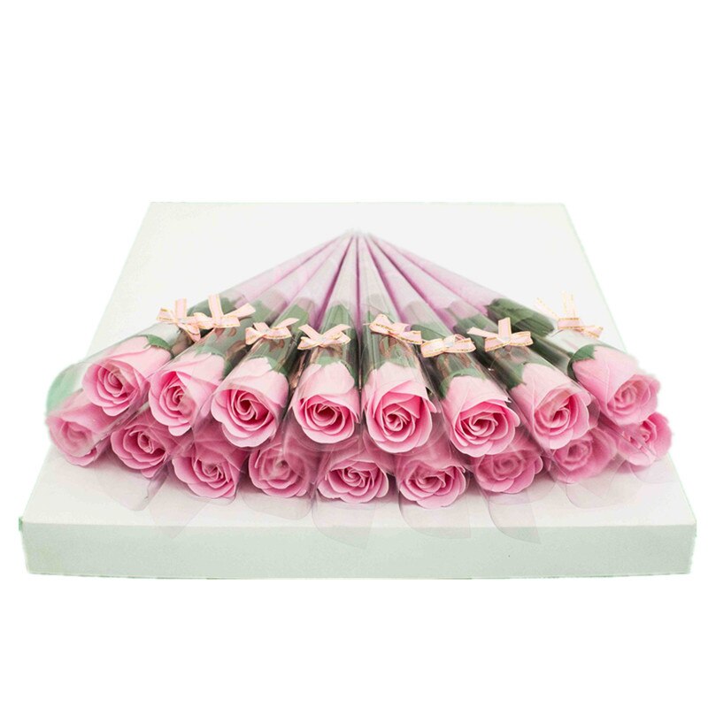 Enda gren konstgjord blomma ros tvål blomma nejlika evig blomma julevenemang alla hjärtans dag