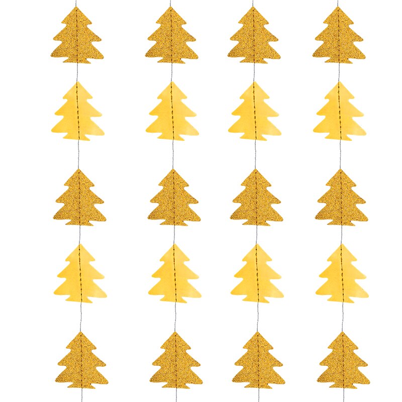 Guirnalda de árbol de Navidad de papel de 4m, adorno de Navidad, pancarta de pared, decoración colgante, bricolaje, boda, de cumpleaños, Navidad, Año: K04