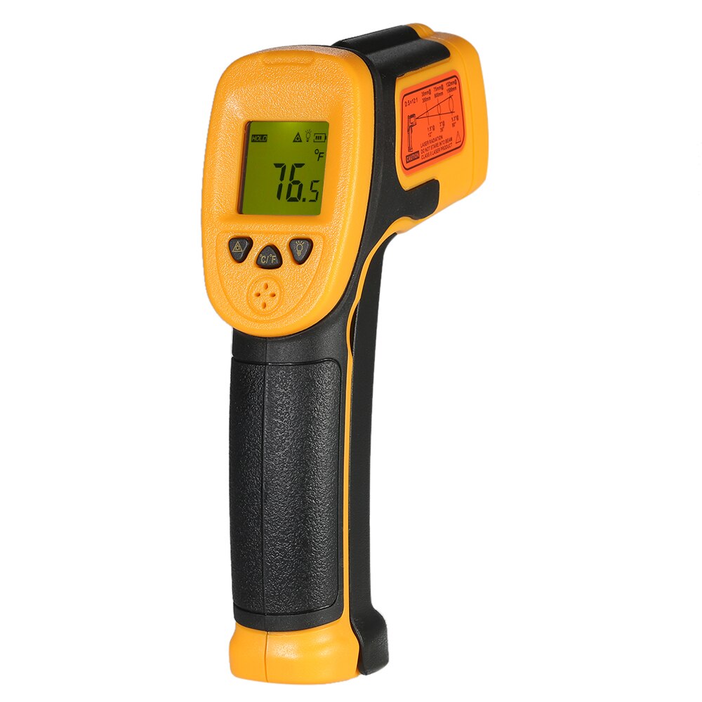 SMART SENSOR Digital Non-contact IR Infrared Thermometer Temperature Tester Pyrometer Industrial Infrared Thermometer -32~380℃: AS530