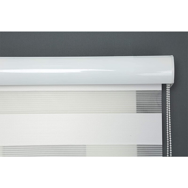50Cm Dag En Nacht Zebra Rolgordijn Dubbele Doorschijnende Blackout Vision Gordijnen Voor Raam En Deur Met Installeren Accessoires