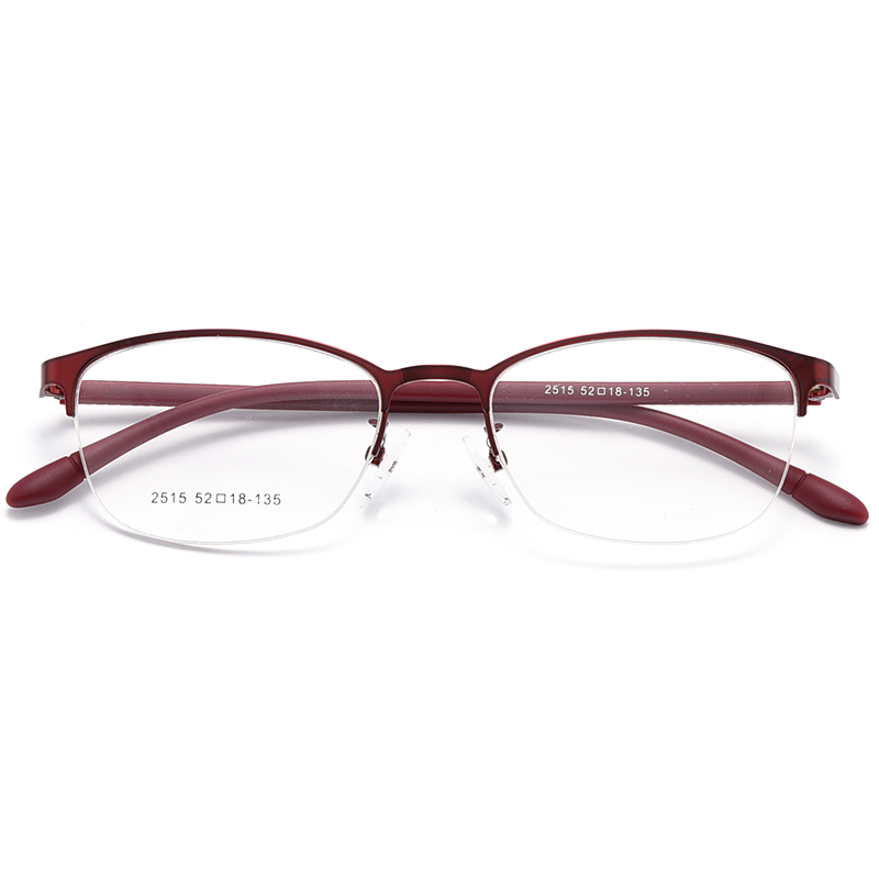 BCLEAR Urltra-licht-Licht Frauen Titan Legierung Oval Voll Halb Rand Brille Rahmen Brillen Mit flexibel Beine IP Galvanik 2515