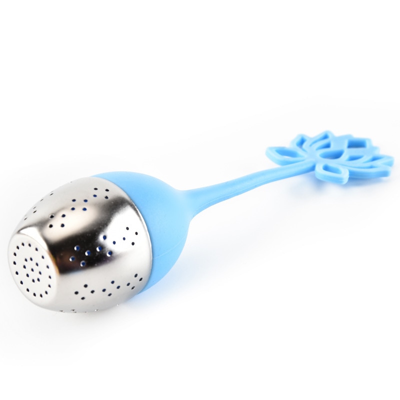 1pc silikon te infuser rustfritt stål teatea sil til bryggeenhet urte krydder filter kjøkkenverktøy