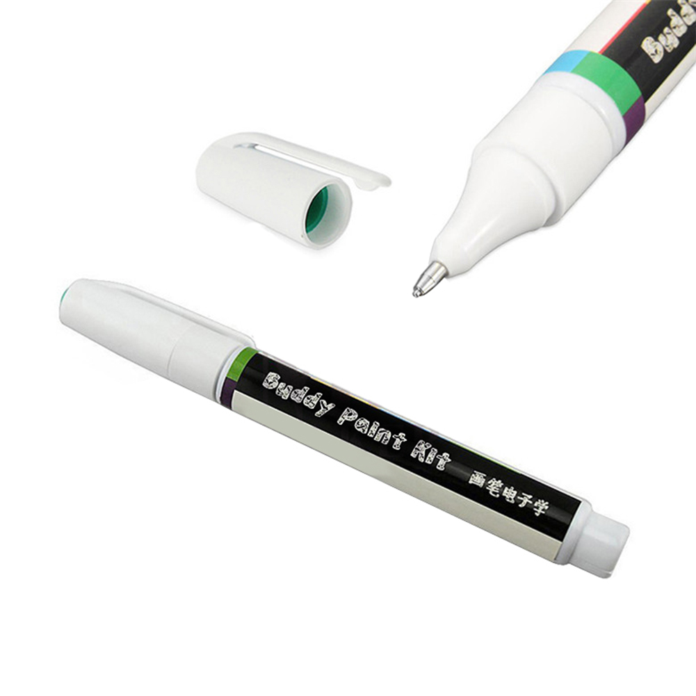 Pluma de tinta conductora de 6ml, pluma de dibujo de circuito electrónico, reparación de circuito DIY, pluma conductora mágica al instante, 1 ud.