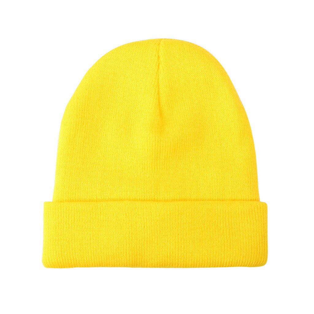 Autumn Winter Acrylic Cotton Hair Cap Skullies Hat Women Winter Warm Cable Crochet Knit Hat Beanie Cap Style Skull Trendy Cap
