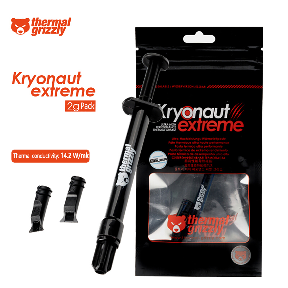 Pâte thermique Kryonaut Extreme KE, 1g/5.5g/11g/37g, pour CPU/GPU, refroidisseur composé de grande capacité: Extreme 2g