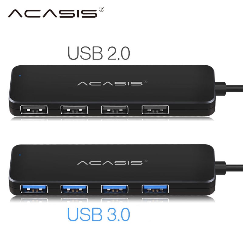 Acasis Usb Hub 3.0 Multi Usb 3.0 Hub Met Power Adapter 4 Port Usb Splitter Hub Usb 3,0 Voor Pc computer Accessoires Adapter #30