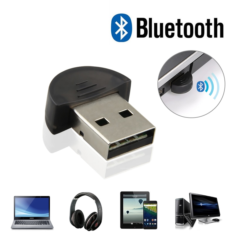 mini USB Bluetooth adattatore V2.0 CSR doppio modalità senza fili Dongle Bluetooth 2.0 Trasmettitore per il computer Portatile Del PC vincita XP vista7/ 8/10