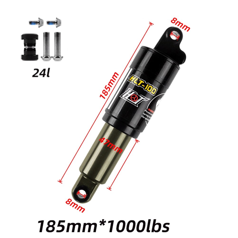 HLT-100 Fahrrad Öl Frühling Stoßdämpfer Elektrische Fahrzeug Schneemobil Mountainbike Absorber Suspension 1000 £: 185mm 1000bl