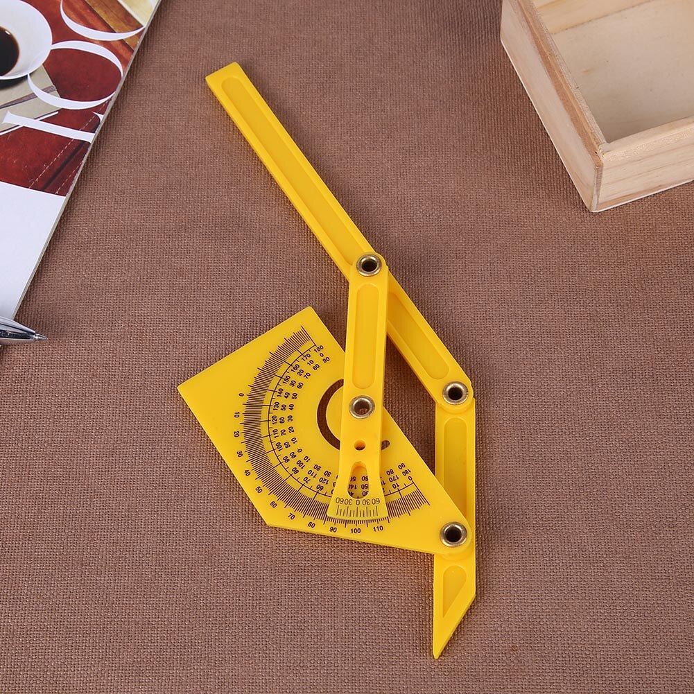 Protractor and Goniometer Woodworking Measuring Tool Plastic Protractor Measuring Tool 0° to 180° Square Woodworking Tool