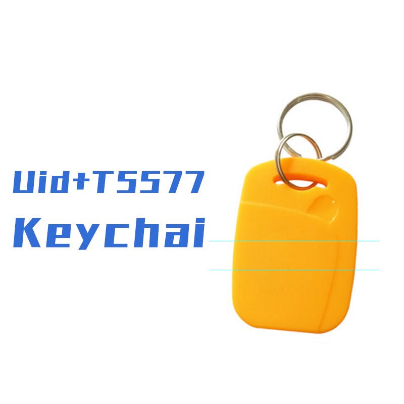 50/100pcs IC+ID Frequency RFID Keyfob 125KHZ T5577 EM4305 Access Card 13.56MHZ UID Rewritable Composite Key Dual Chip Tag: 50PCS-yellow