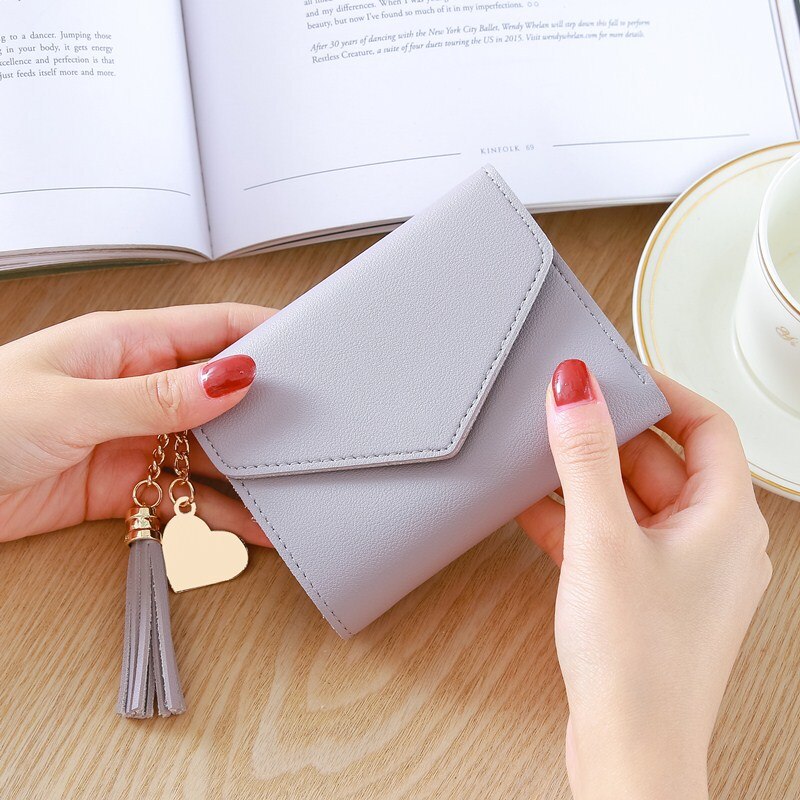 Style Women Long Wallets Coin Purse Multifunctional Lychee Pattern Wallet Trendy Clutch Simple Standard Wallets: Light purple B