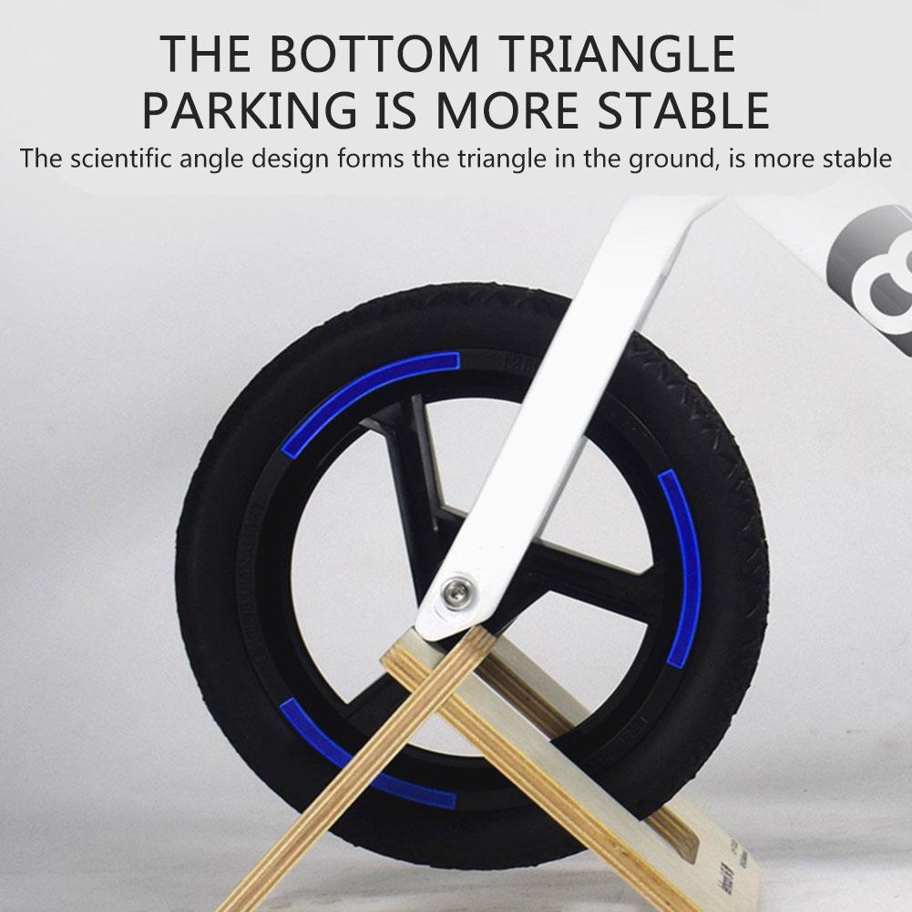 Children's Balance Scooter Parking Frame Wooden Foot Support Frame Easy To Install 10/12 Inch Portable Scooter Bracket