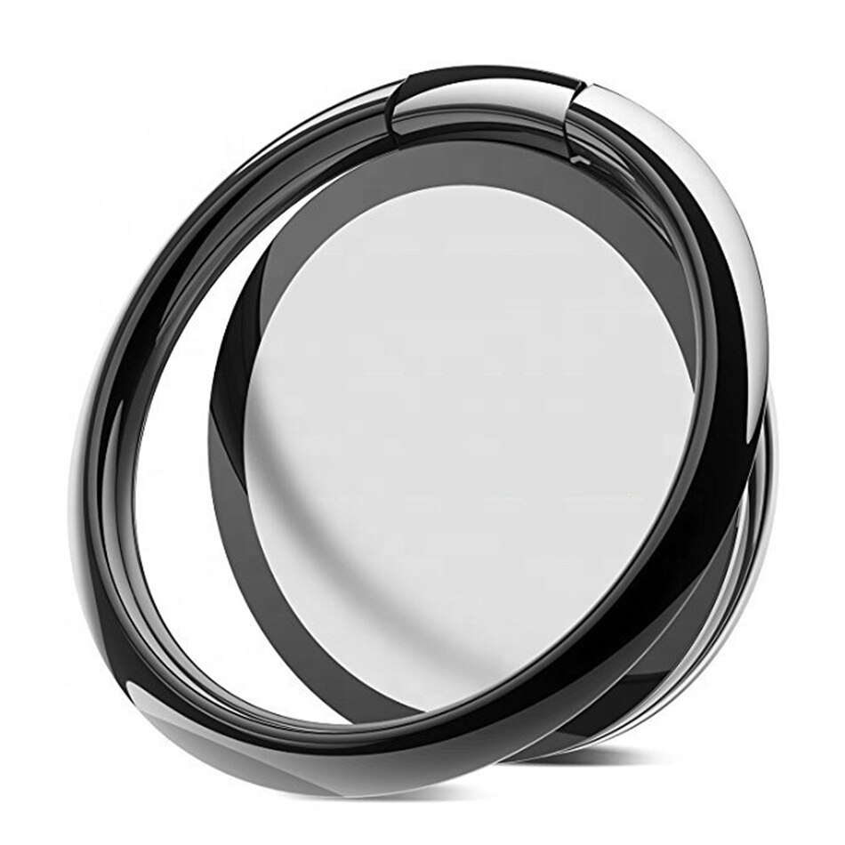 Soporte Universal para teléfono móvil, accesorio de aleación de Zinc, anillo plegable, ultrafino, magnético, para coche, tableta, PC, escritorio: D2