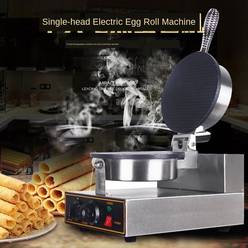 Machine croustillante de presse de gâteau de crème glacée Machine de casse-croûte de crème glacée de cône de crème glacée